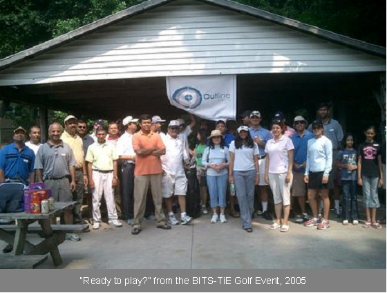 BITS-TiE Golf Event participants